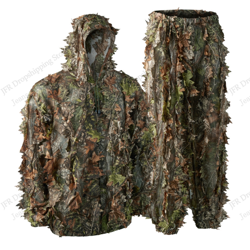 Camo Pattern Set - 잎무늬 위장 패턴 후디 세트, 사냥용