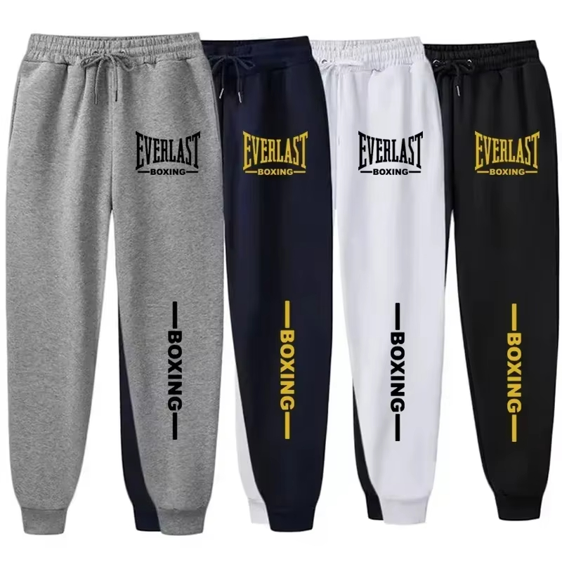 Running Pant Jogger - 남녀공용 EVERLAST 프린트 플리스 조거 팬츠