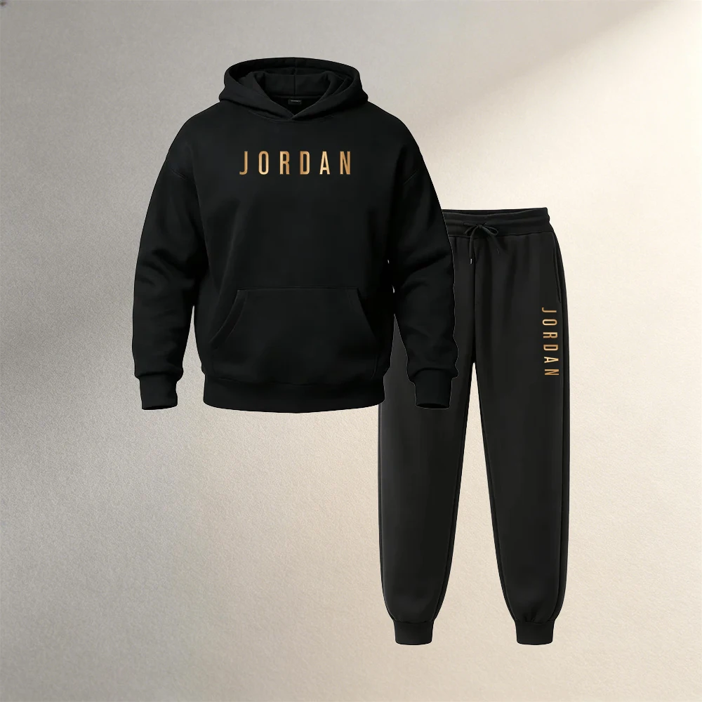 Street Fashion Hoodie - 남성 의류 2피스 풀오버 후드티 가을