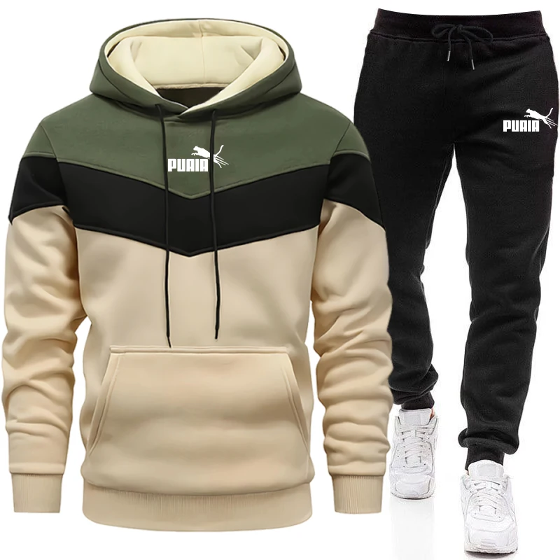 Street Fashion Hoodie - 남성 세트/후드티/바지 2026 가을 겨울 데일리