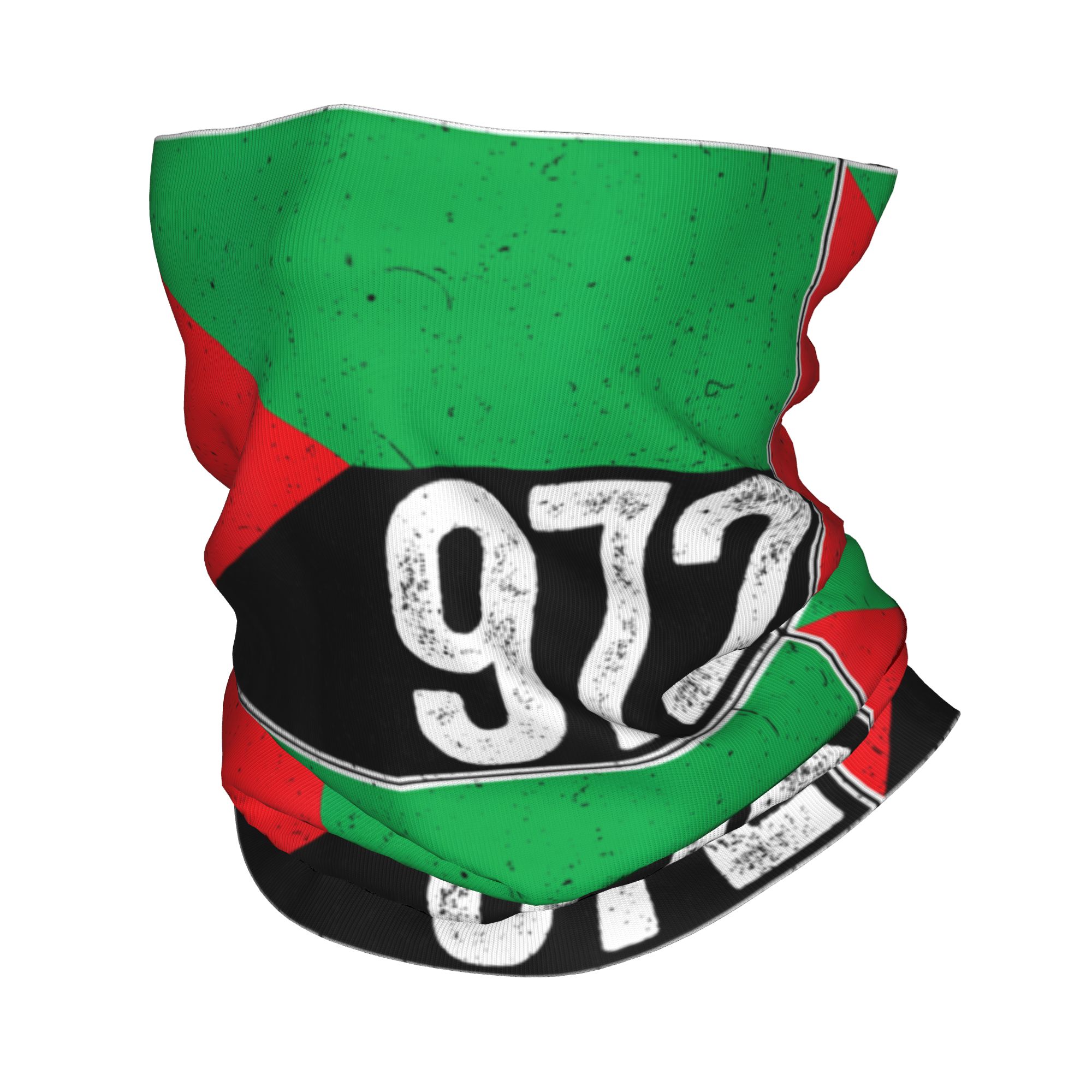 Balaclava Face Mask - Martinique 972 Madinina Flag Bandana 넥