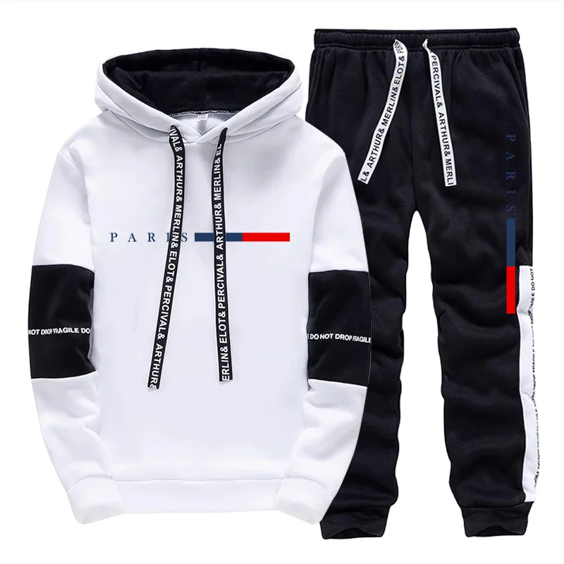 Street Fashion Hoodie - 남성 세트/후드티/바지 파리 패션 가을 겨울