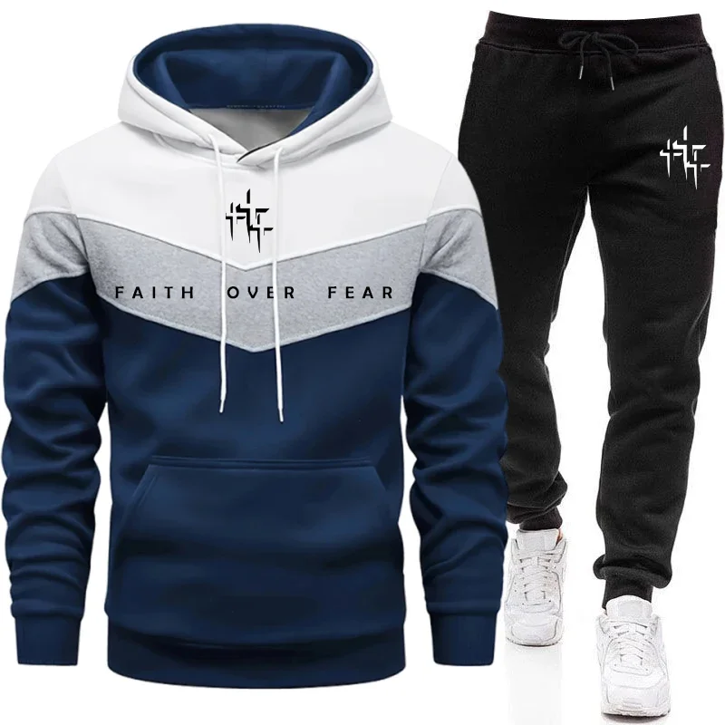 Faith Over Fear 남성용 트랙수트 후드 티셔 - Street Fashion Hoodie 리뷰 및 가격