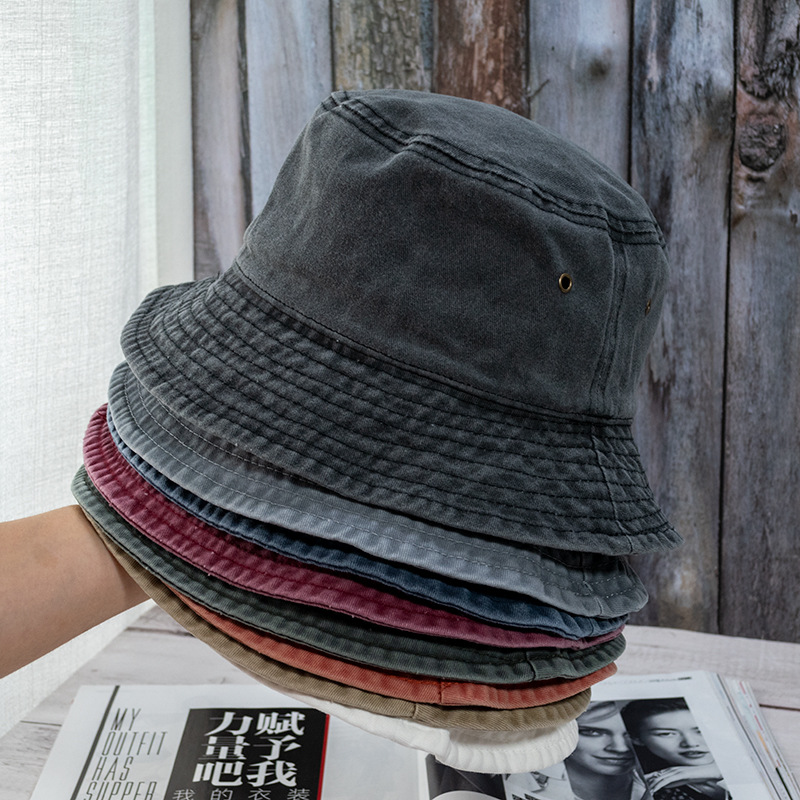새로운 남여 양동이 모자 패션 씻어 데님 모자 디자인  - Bucket Hat Embroidered 리뷰 및 가격