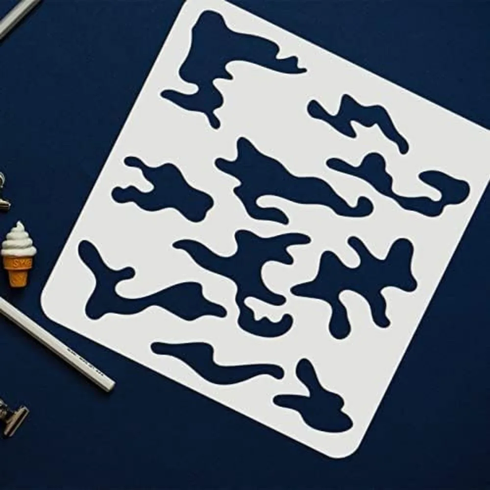 카모 스텐실 키트, 스프레이 페인트 위장 패턴 스텐실, - Camo Pattern Set 리뷰 및 가격