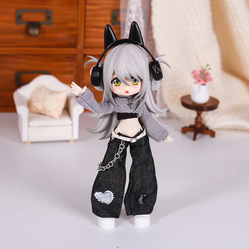 Bjd 인형 옷 거리 패션 기질 청바지 조끼 스웨터 세 - Street Fashion Jeans 리뷰 및 가격