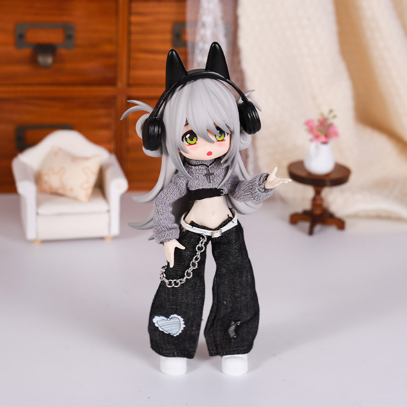 Bjd 인형 옷 거리 패션 기질 청바지 조끼 스웨터 세 - Street Fashion Jeans 리뷰 및 가격