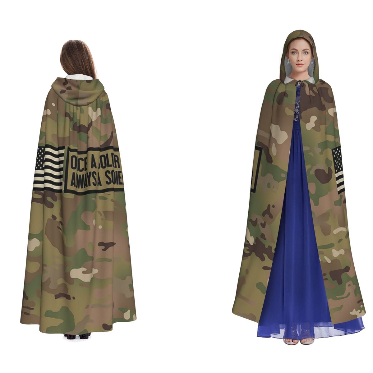 군사 위장 패턴 카모 롱 후드 망토 마녀 중세 코스튬  - Camo Pattern Set 리뷰 및 가격