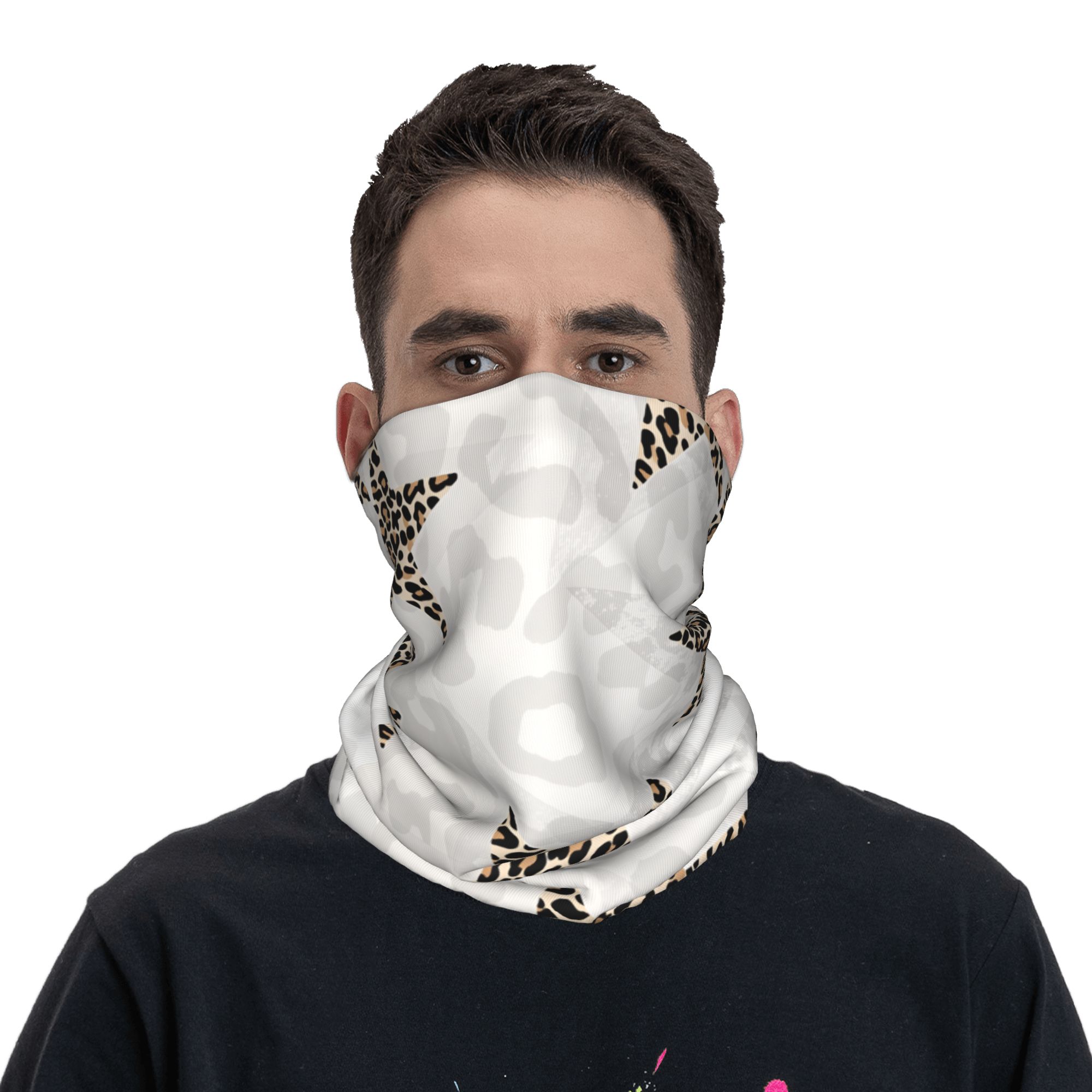 레오파드 무늬 별 패턴 발라클라바, 야외 스포츠용 얼굴 - Balaclava Face Mask 리뷰 및 가격