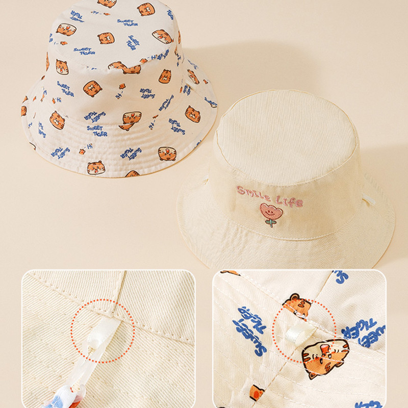 자수 레터링 베이비 버킷햇 양면 프린트 유아 남아 여아 - Bucket Hat Embroidered 리뷰 및 가격