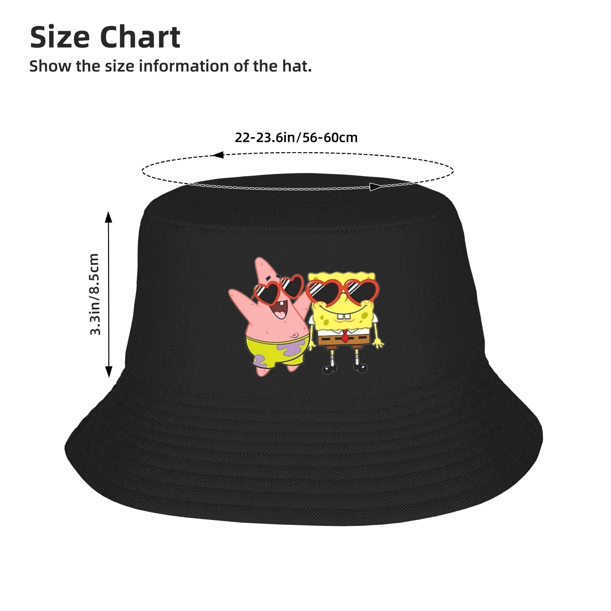 스폰지밥 버킷햇 하트 스트릿웨어 피셔맨 캡 남녀공용 재 - Bucket Hat Embroidered 리뷰 및 가격