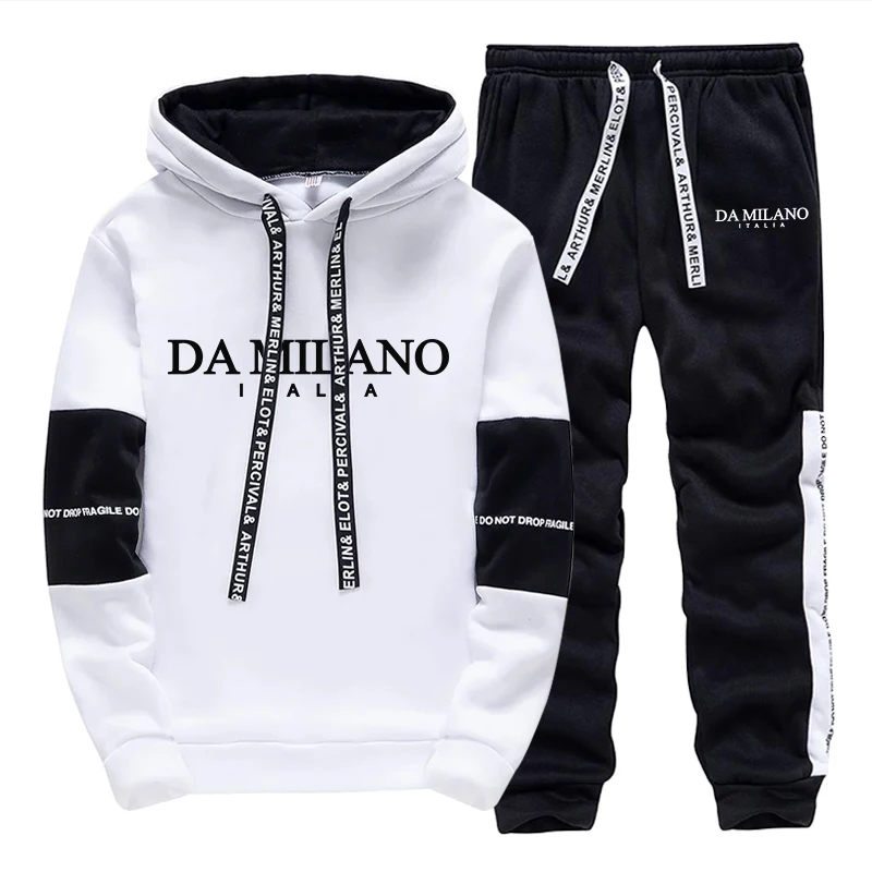 블랙 화이트 가을 겨울 남성 트레이닝복 캐주얼 후드 스 - Street Fashion Hoodie 리뷰 및 가격