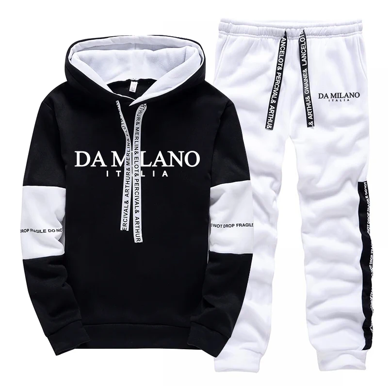 블랙 화이트 가을 겨울 남성 트레이닝복 캐주얼 후드 스 - Street Fashion Hoodie 리뷰 및 가격