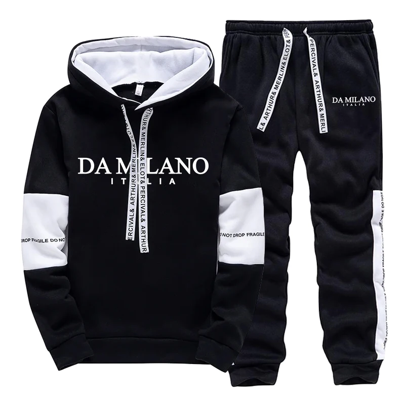 블랙 화이트 가을 겨울 남성 트레이닝복 캐주얼 후드 스 - Street Fashion Hoodie 리뷰 및 가격