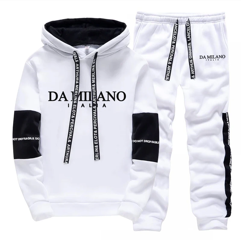 블랙 화이트 가을 겨울 남성 트레이닝복 캐주얼 후드 스 - Street Fashion Hoodie 리뷰 및 가격