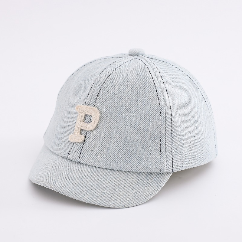 키즈 데님 야구 모자 48-50cm 워싱 코튼 캐주얼  - Street Fashion Hats 리뷰 및 가격