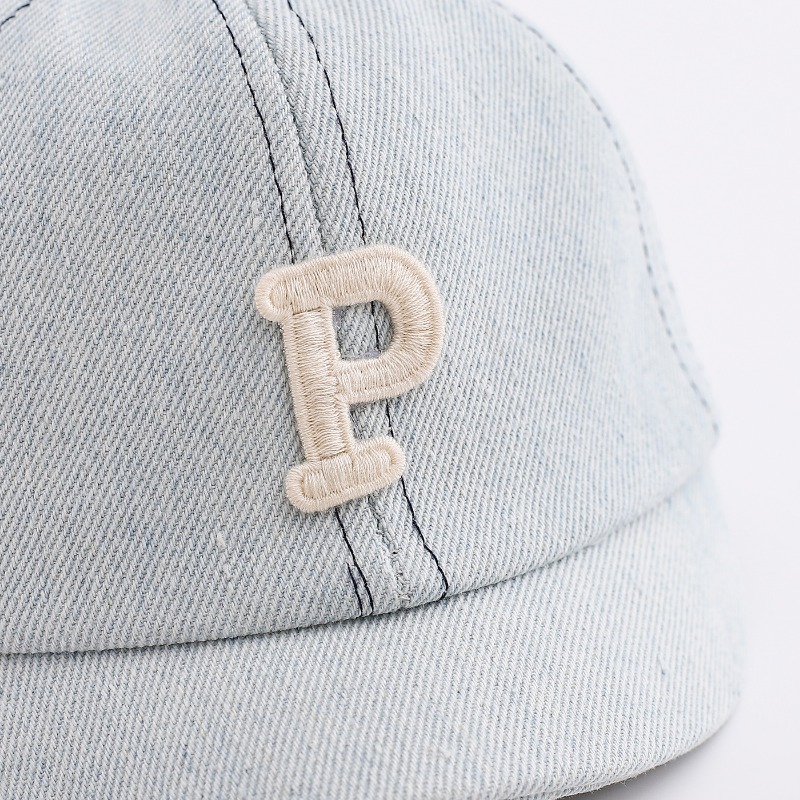 키즈 데님 야구 모자 48-50cm 워싱 코튼 캐주얼  - Street Fashion Hats 리뷰 및 가격