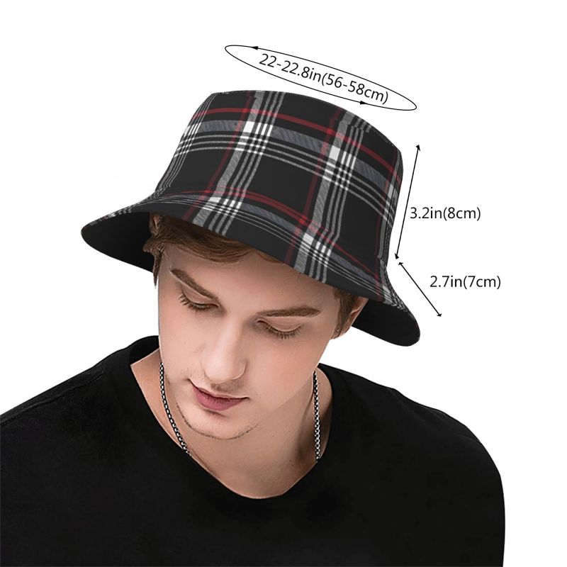 맞춤형 GTI 타탄 버킷햇, 여성/남성용 여름 야외 해 - Bucket Hat Embroidered 리뷰 및 가격