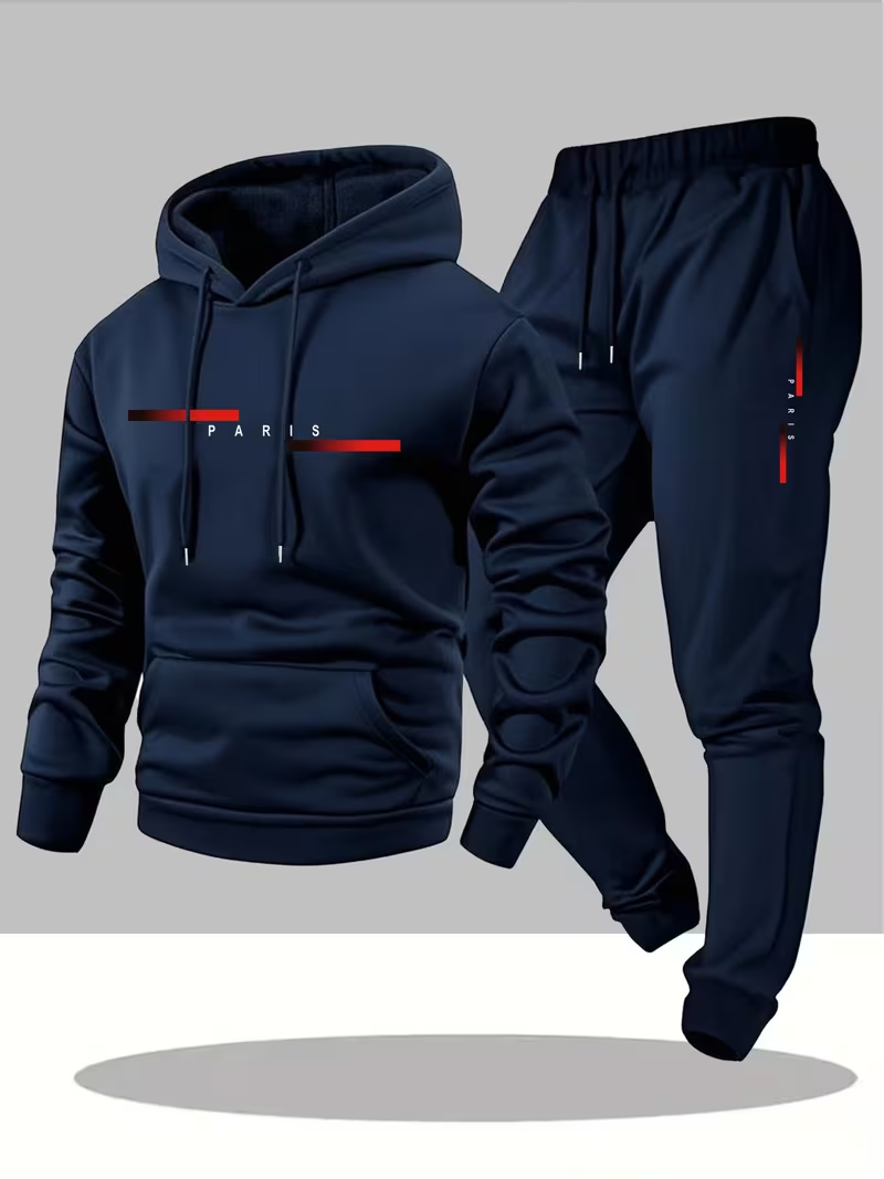남성 베스트셀러 트렌디 레터 프린트 세트 투피스 후드티 - Street Fashion Hoodie 리뷰 및 가격