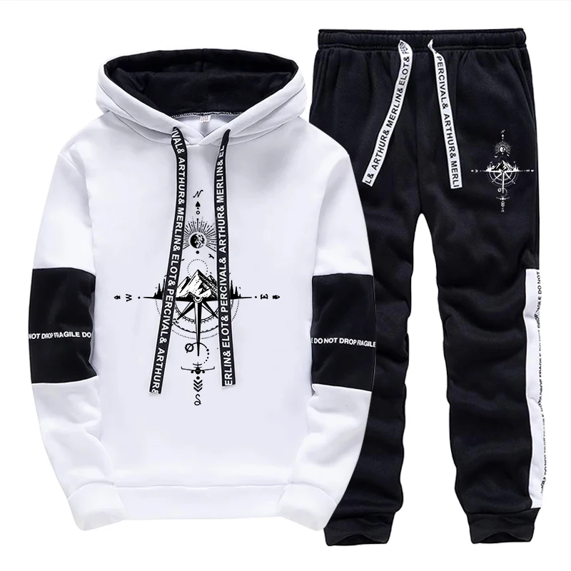 새로운 가을 겨울 남성 트레이닝복 패션 캐주얼 후드 스 - Street Fashion Hoodie 리뷰 및 가격