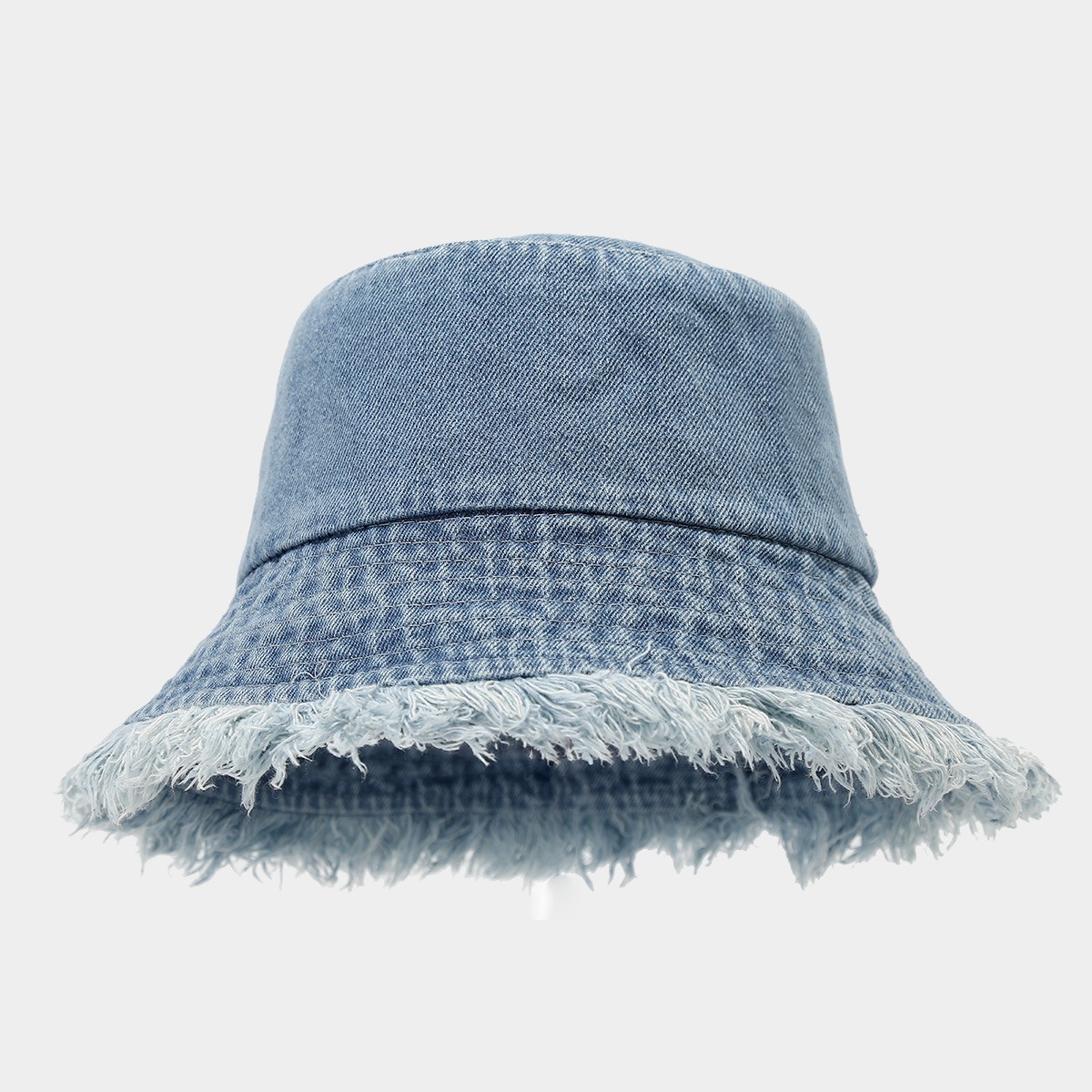 유니섹스 트렌디 가을 솔리드 태슬 엣지 워싱 데님 여름 - Bucket Hat Embroidered 리뷰 및 가격