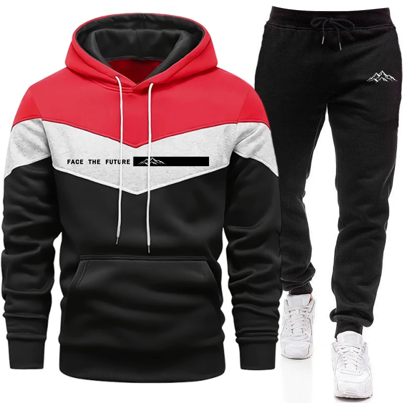 트랙슈트 남성 패션 캐주얼 후드 스웨트셔츠 야외 스포츠 - Street Fashion Hoodie 리뷰 및 가격