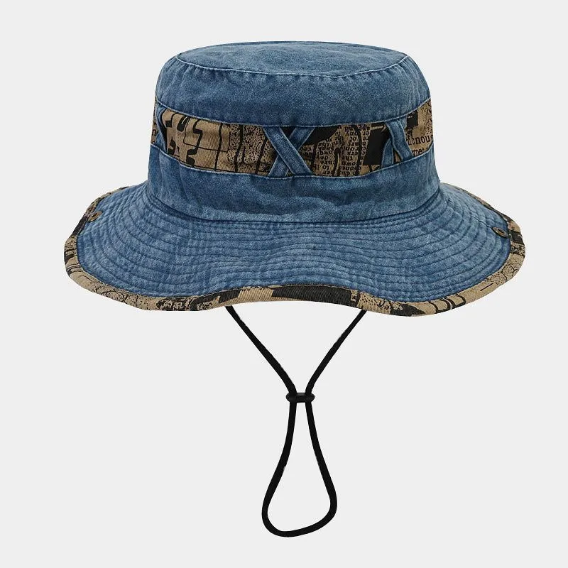 2024 사계절 코튼 레터 자수 패턴 버킷햇, 낚시꾼  - Bucket Hat Embroidered 리뷰 및 가격