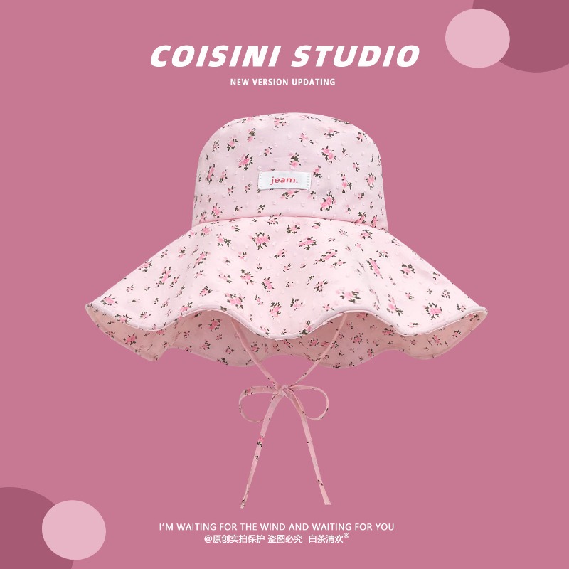 여름 신상 플로럴 패치 빅 브림 버킷햇 여성 여행용 자 - Bucket Hat Embroidered 리뷰 및 가격