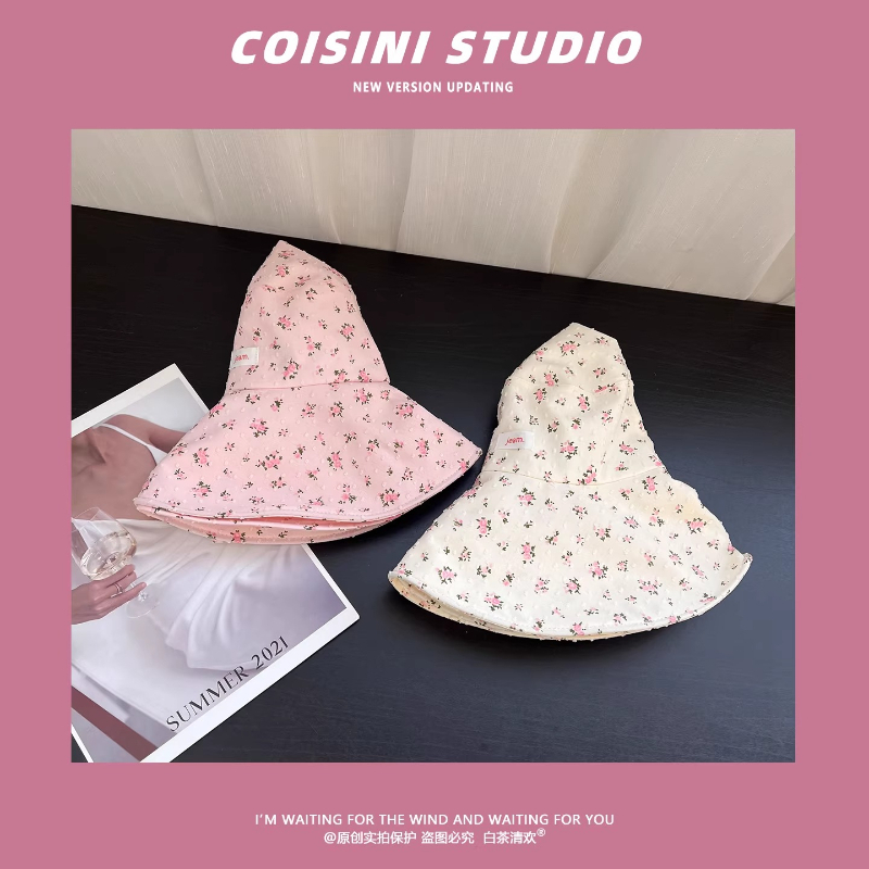 여름 신상 플로럴 패치 빅 브림 버킷햇 여성 여행용 자 - Bucket Hat Embroidered 리뷰 및 가격
