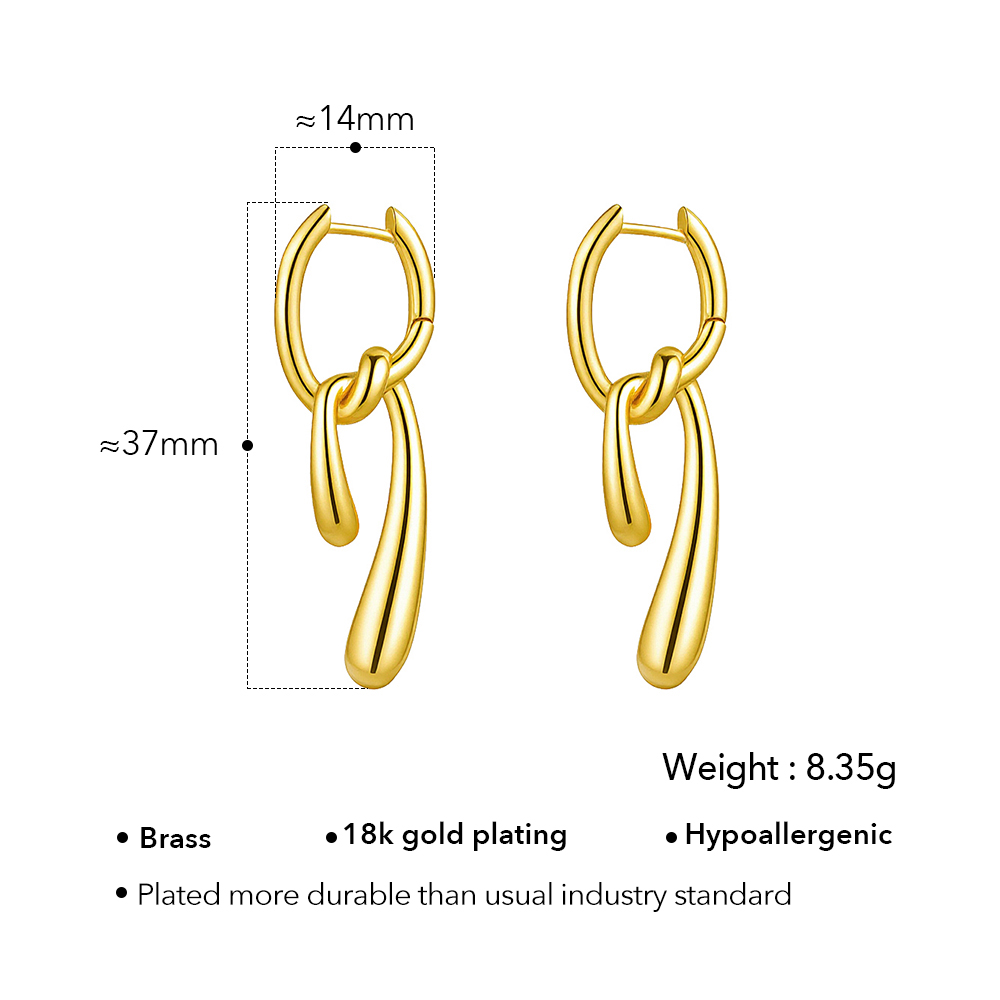 ENFASHION 여성용 불규칙 매듭 귀걸이 황동 18 - Street Fashion Earrings 리뷰 및 가격