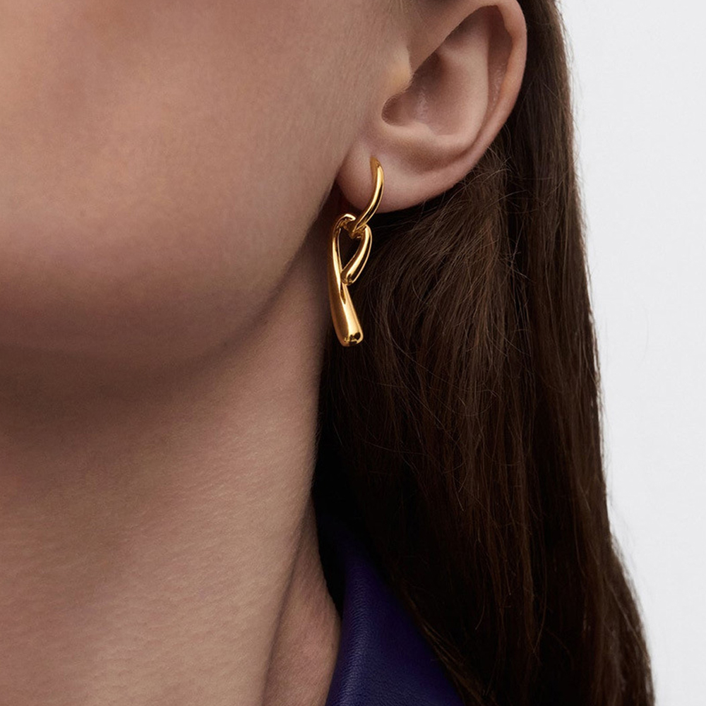 ENFASHION 여성용 불규칙 매듭 귀걸이 황동 18 - Street Fashion Earrings 리뷰 및 가격