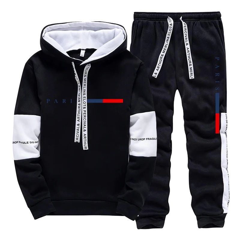 남성 세트/후드티/바지 파리 패션 가을 겨울 캐주얼 스 - Street Fashion Hoodie 리뷰 및 가격
