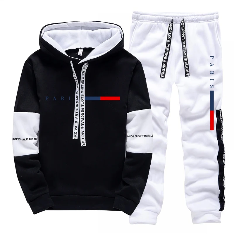 남성 세트/후드티/바지 파리 패션 가을 겨울 캐주얼 스 - Street Fashion Hoodie 리뷰 및 가격