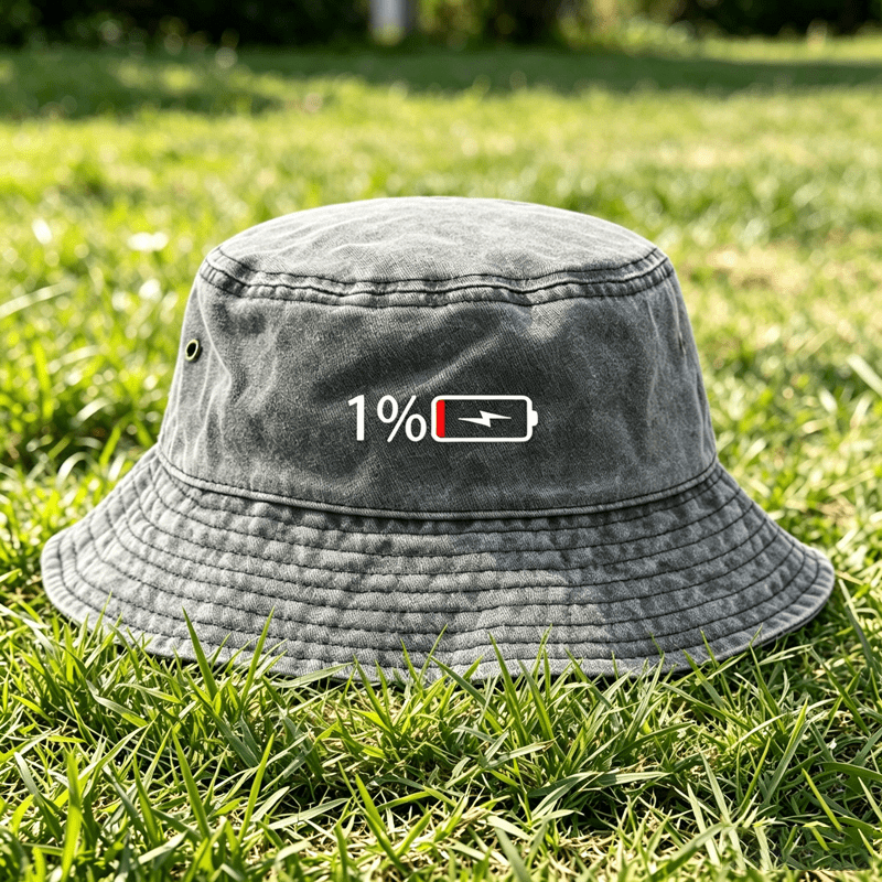1개 레트로 스타일 워싱된 피셔맨 햇, 패턴 프린트,  - Bucket Hat Embroidered 리뷰 및 가격