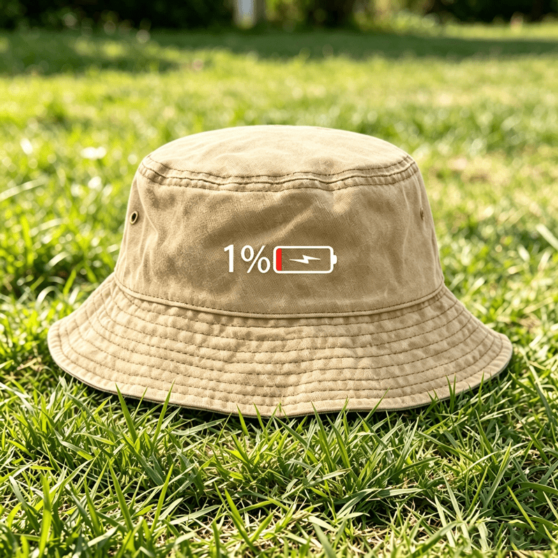1개 레트로 스타일 워싱된 피셔맨 햇, 패턴 프린트,  - Bucket Hat Embroidered 리뷰 및 가격