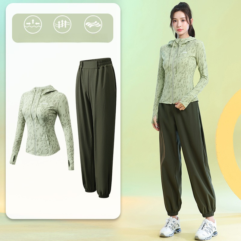 여성용 러닝 슈트 긴팔 플로럴 지퍼 후드 조거 팬츠 퀵 - Running Pant Jogger 리뷰 및 가격